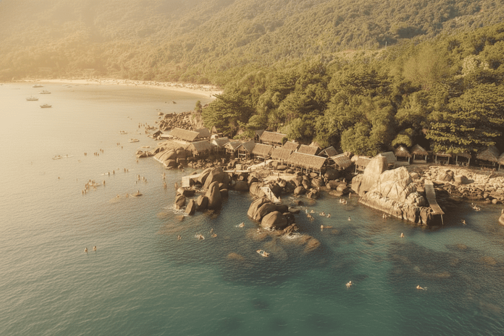 B&atilde;i Đ&aacute; Đen với nhiều mỏm đ&aacute; h&igrave;nh th&ugrave; độc đ&aacute;o, th&iacute;ch hợp để dạo chơi, chụp ảnh.